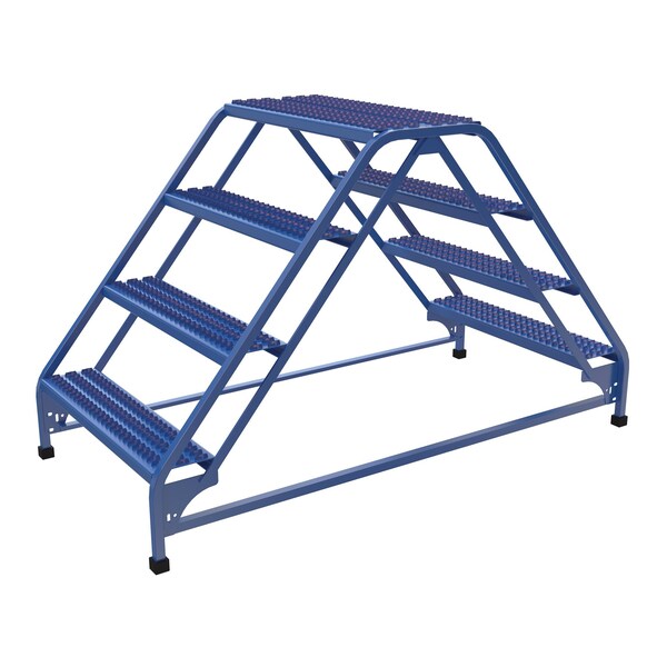 Vestil 0.33 ft Grip Strut Steel Stepladder LAD-DD-32-4-G - main